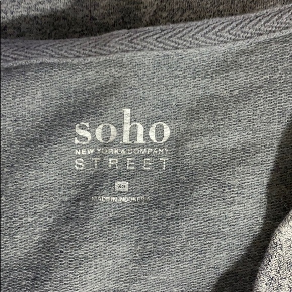 NICE GRAY L/S HOODIE SWEATSHIRT DRESS! - Picture 3 of 5